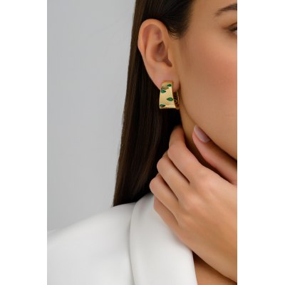 SKE.252049-Emerald Scatter Earrings-Kessaris-4598