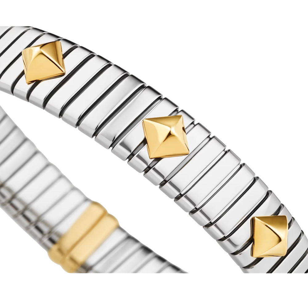 BVLGARI Bvlgari Tubogas Gold & Steel Bracelet