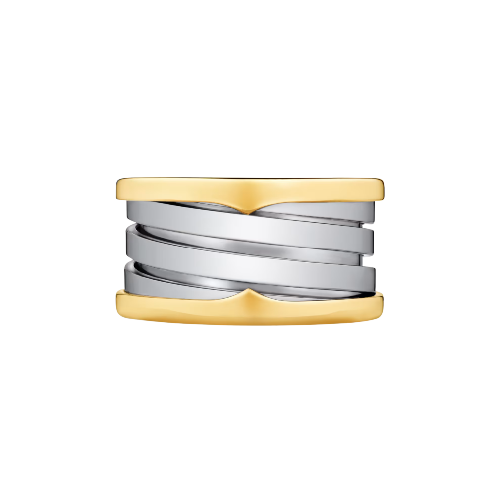 BVLGARI B.zero1 Gold & Steel Four-Band Ring