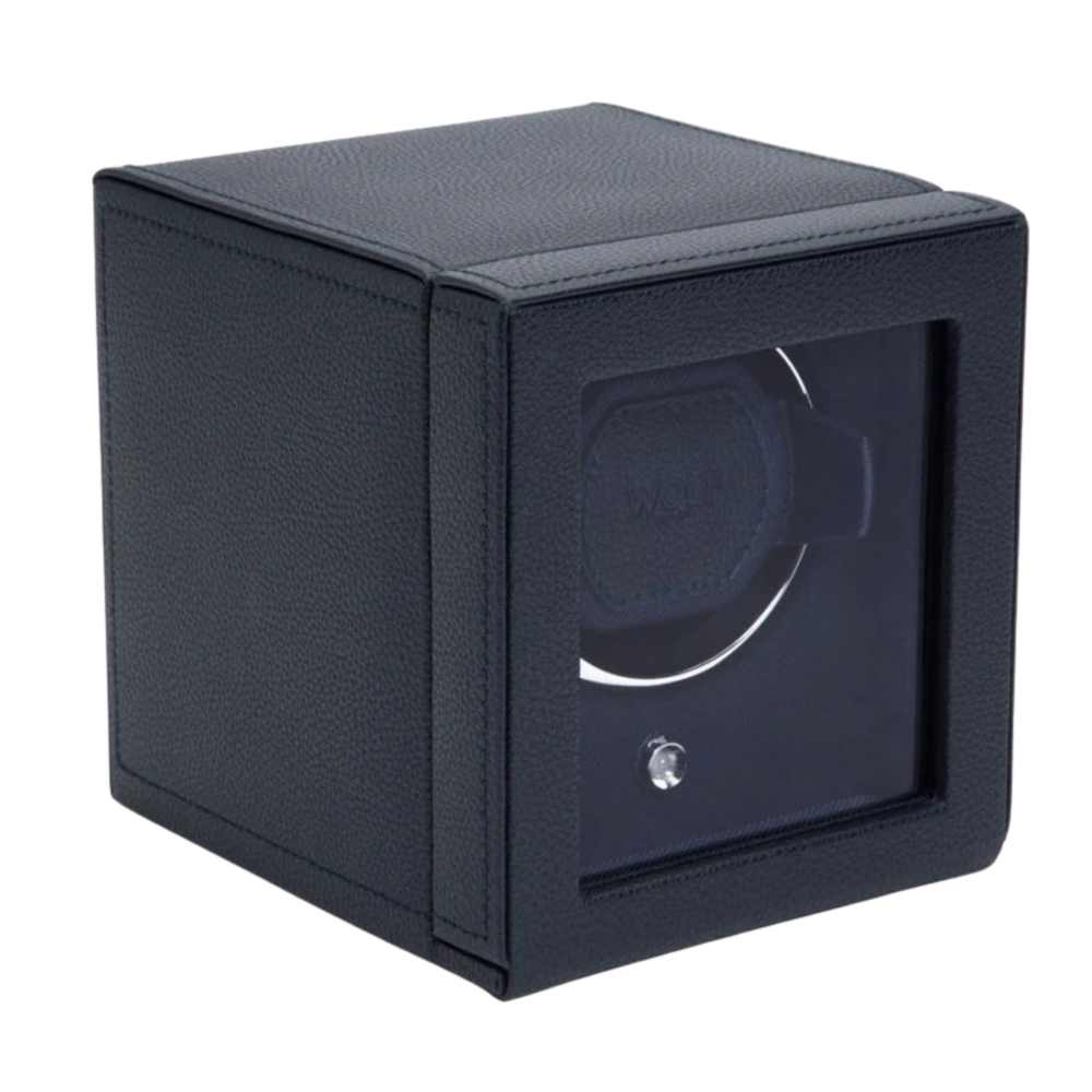 461117461103-Cub Single Watch Winder with Cover_Wolf-blue