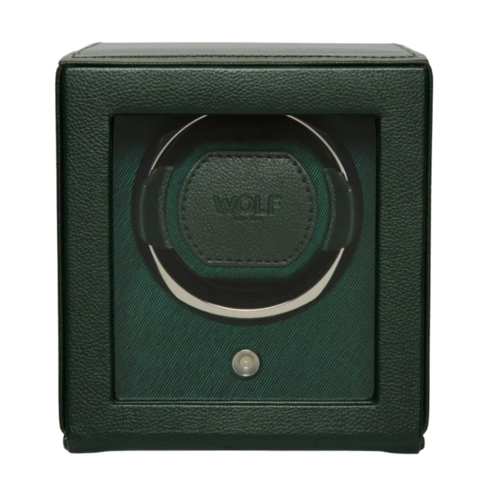 461141-Cub Single Watch Winder with Cover-Wolf-green