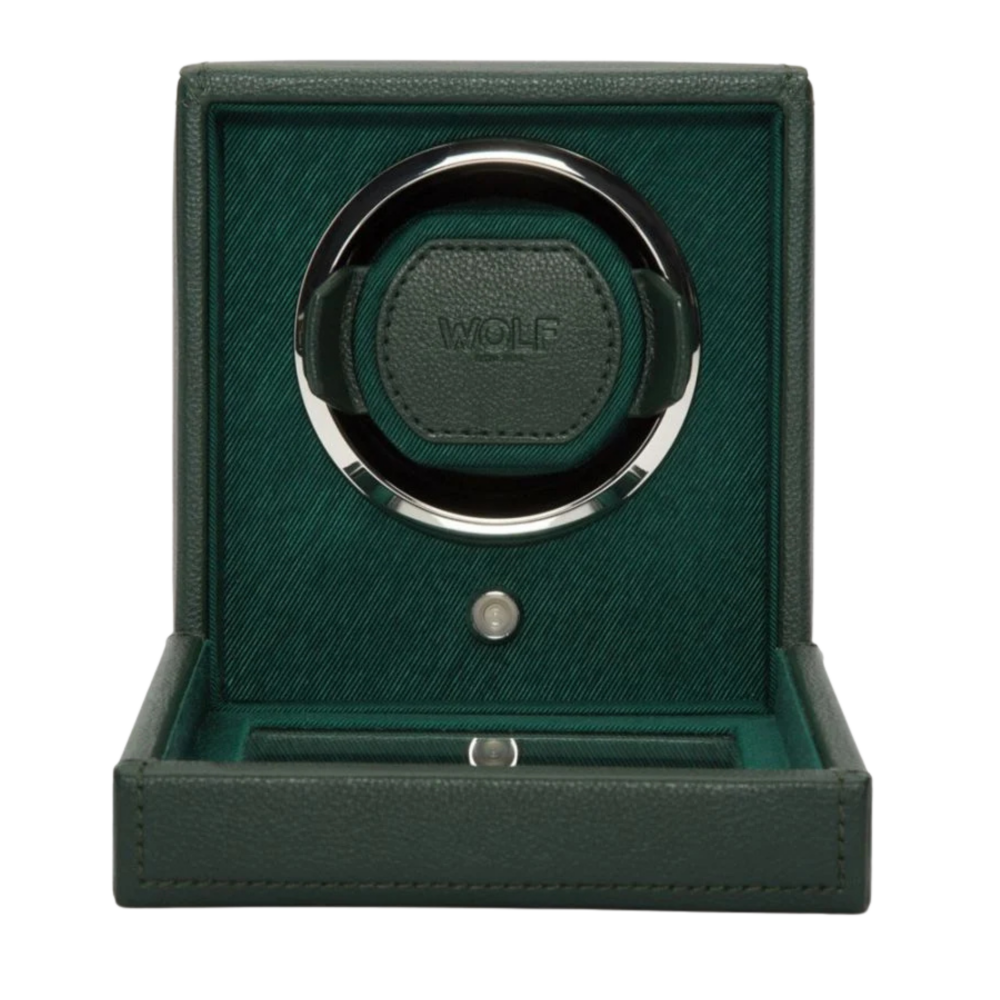 461141-Cub Single Watch Winder with Cover-Wolf-green