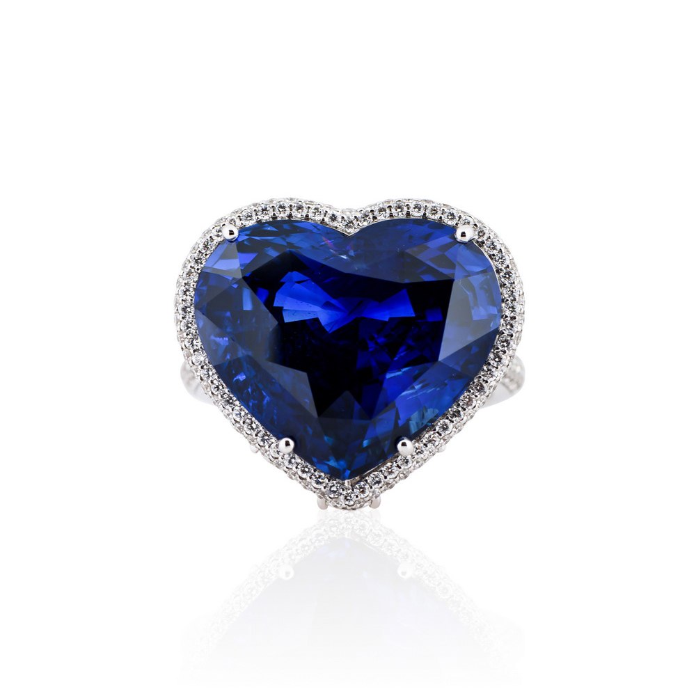 Heart Sapphire Ring