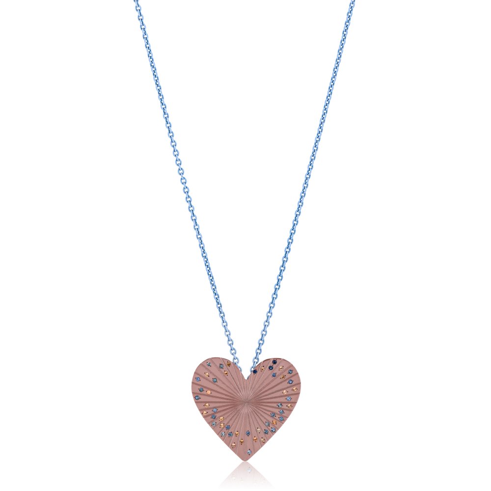 Love Titanium Sapphire Pendant Necklace