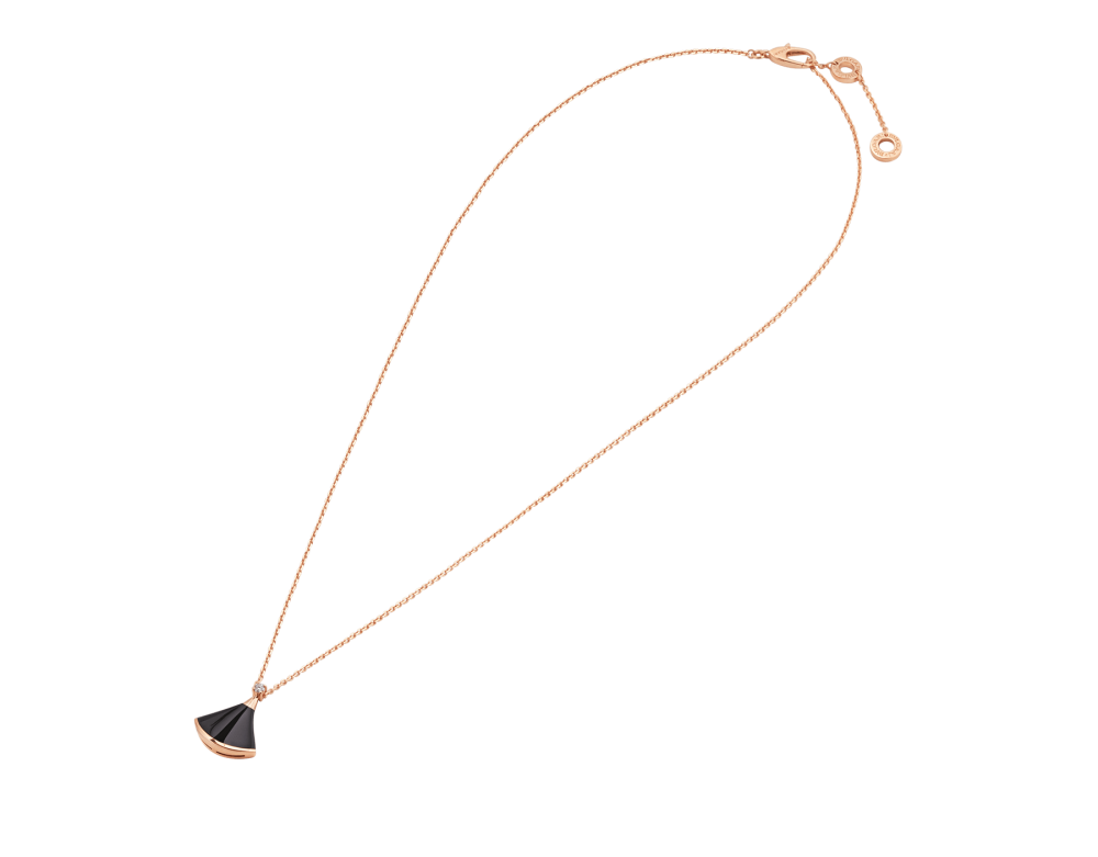 Rose gold DIVAS' DREAM Necklace Red with 0.1 ct Diamonds,Mother of  Pearl,Rubies | Bulgari Official Store