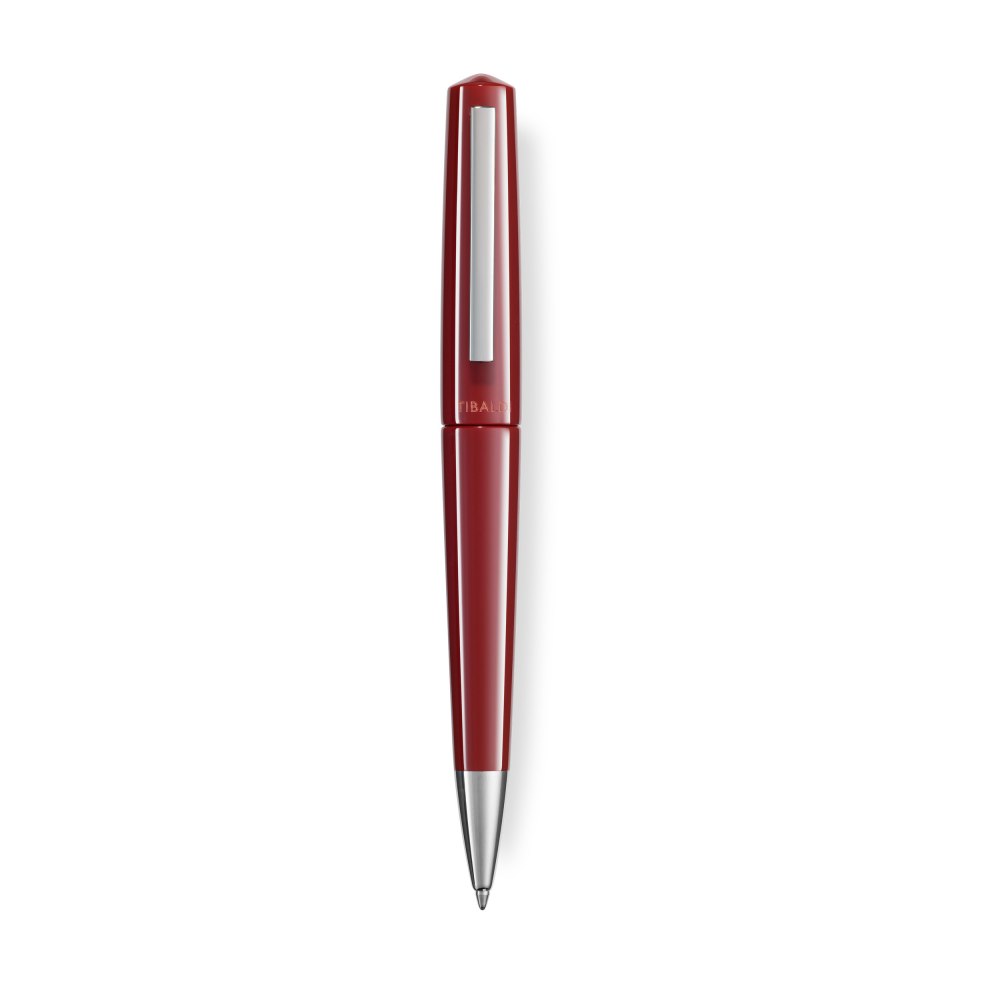 TIBALDI - Deep Red Resin Ballpoint Pen