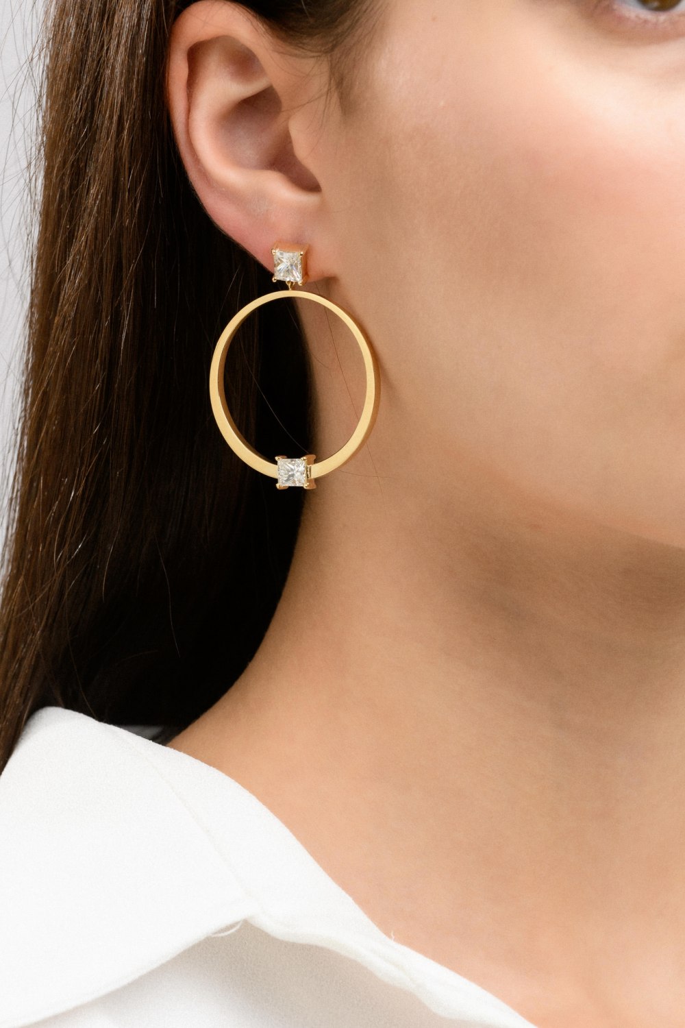 ANASTASIA KESSARIS - Orbit Diamond Earrings