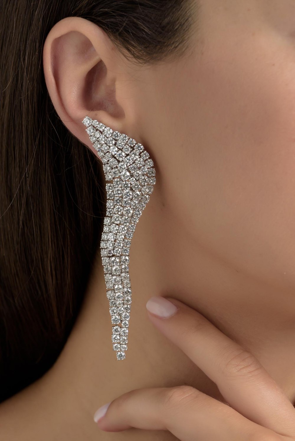 Diamond Waterfall Earrings