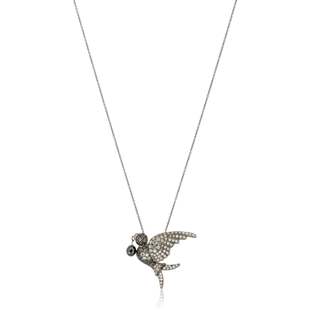 Bird Diamond Necklace