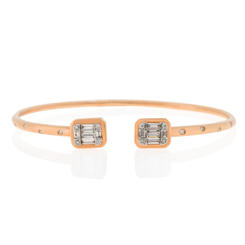 Kessaris-Diamond Cuff Bracelet
