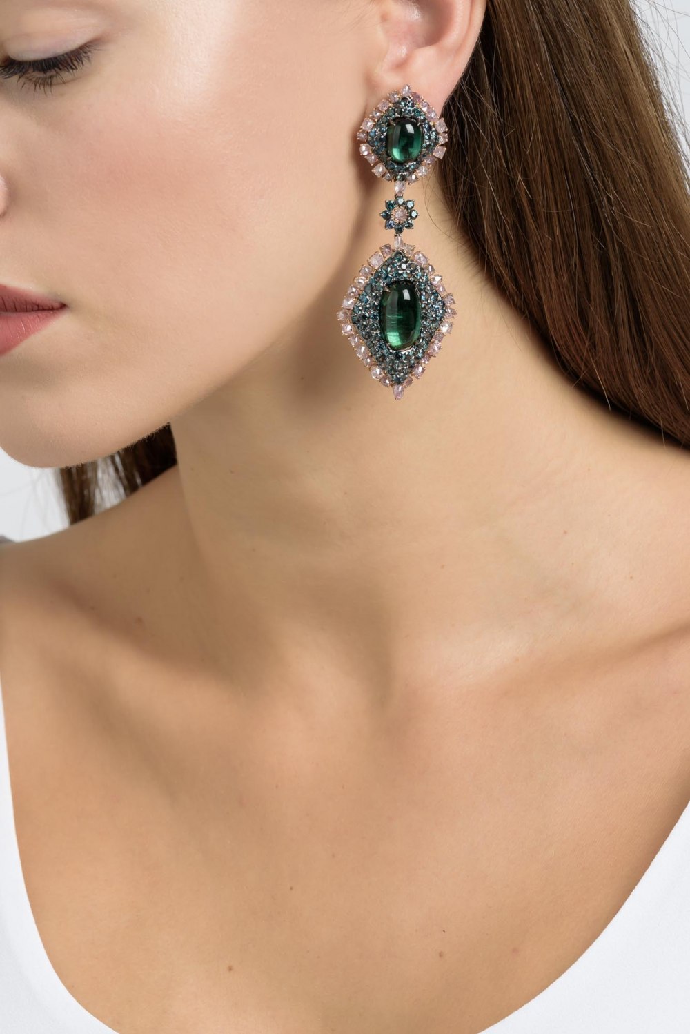 Green Tourmaline Earrings