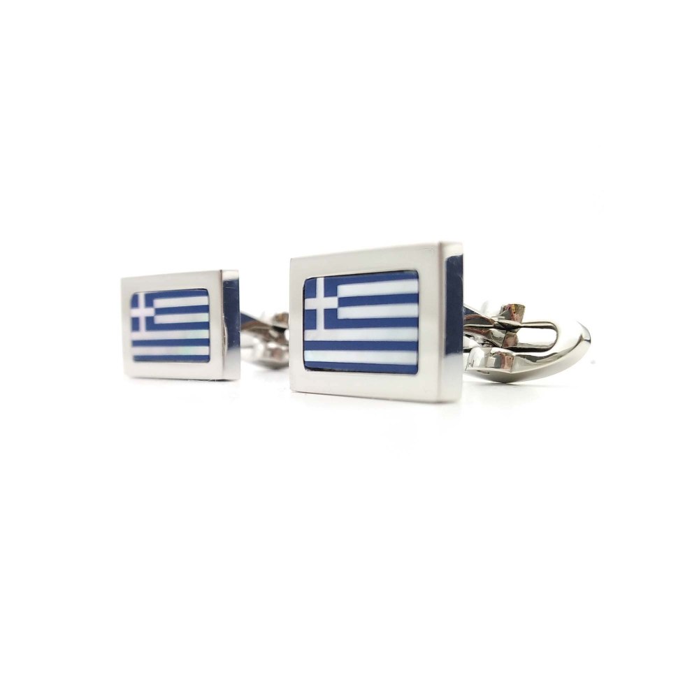 Kessaris-Tibaldi for Greece Flag Cufflinks