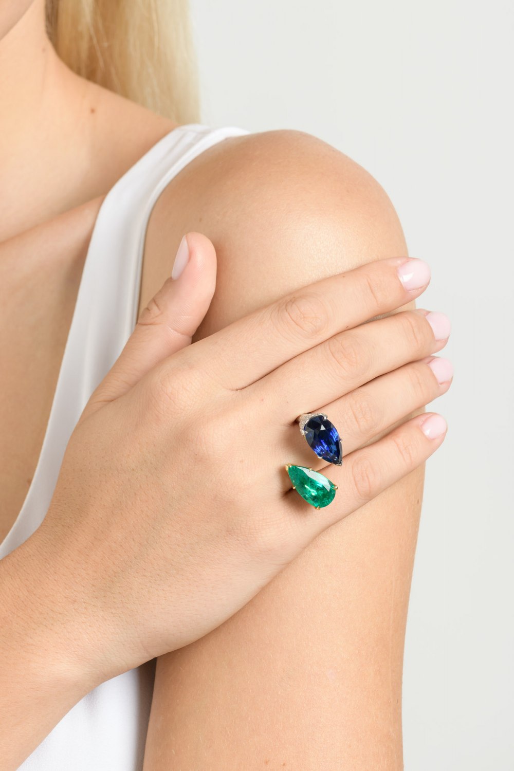 Sapphire & Emerald Statement Ring