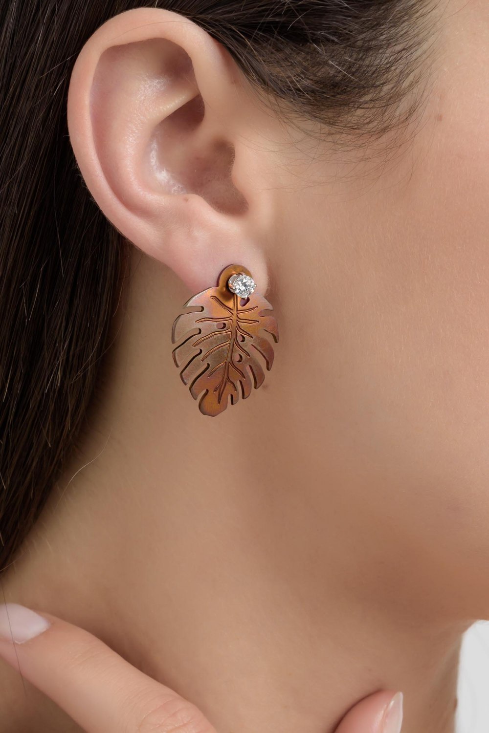 Tropicalia Add-on Copper Titanium Earrings