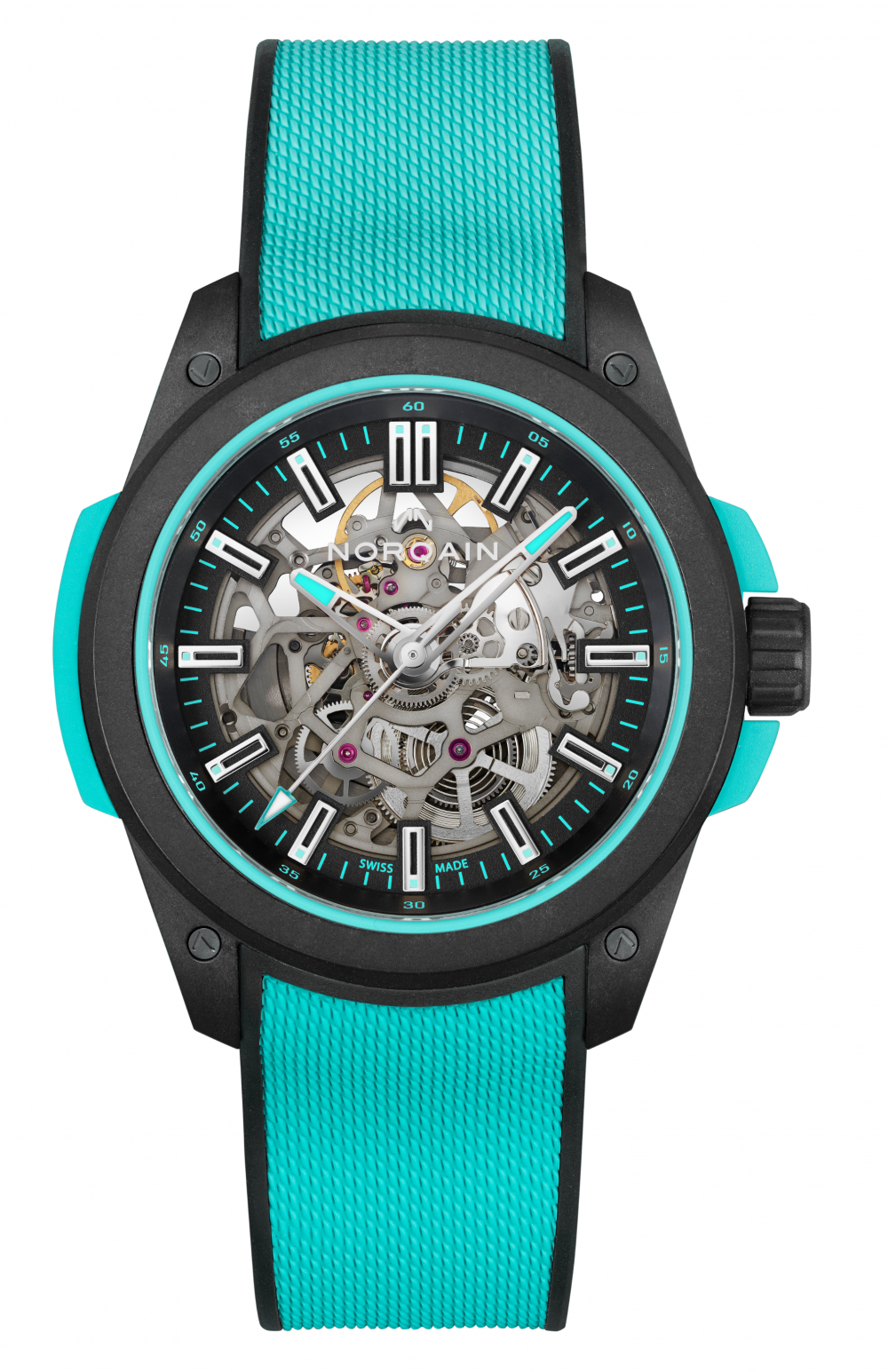 N3000.07Q27.B07-Wild ONE Skeleton Turquoise-Norqain