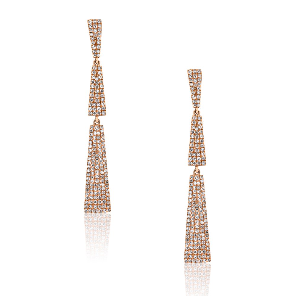 Kessaris-Diamond Dangle Earrings