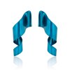 Cosmic Feather Turquoise Titanium Earrings