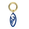 Lucky Charm Blue Cloud 24 Key Ring Gold Plated